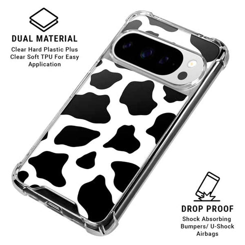 Cow Print Google Pixel 10 Pro XL Clear Case